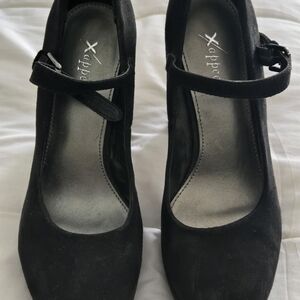 Xappeal Black Mary Jane Heels